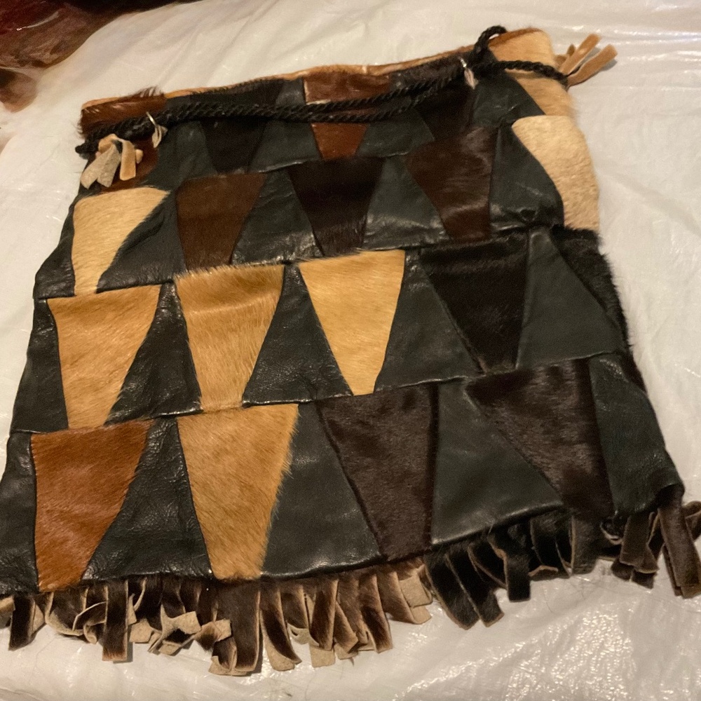 VINTAGE purse with fur